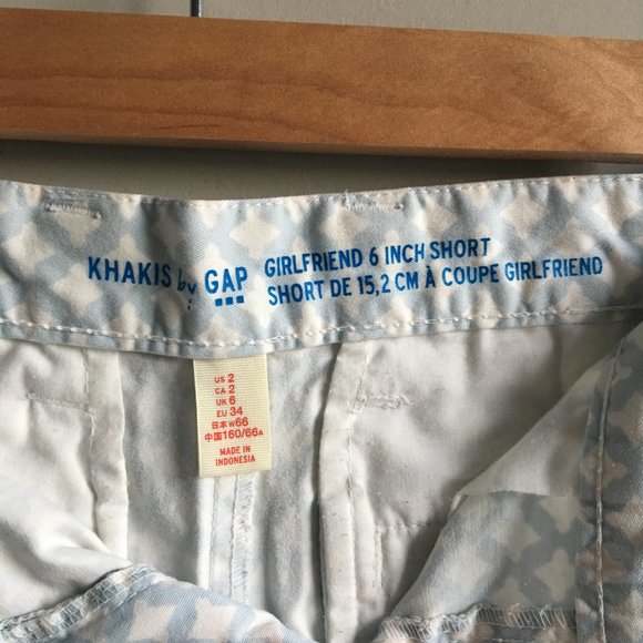 ⚪ 3/$15 GAP Girlfriend lattice pattern 6" Shorts - Picture 9 of 12